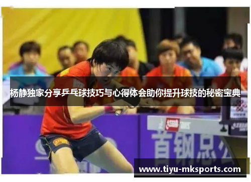 杨静独家分享乒乓球技巧与心得体会助你提升球技的秘密宝典